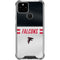 NFL Atlanta Falcons White Striped Google Pixel 5 Clear Case